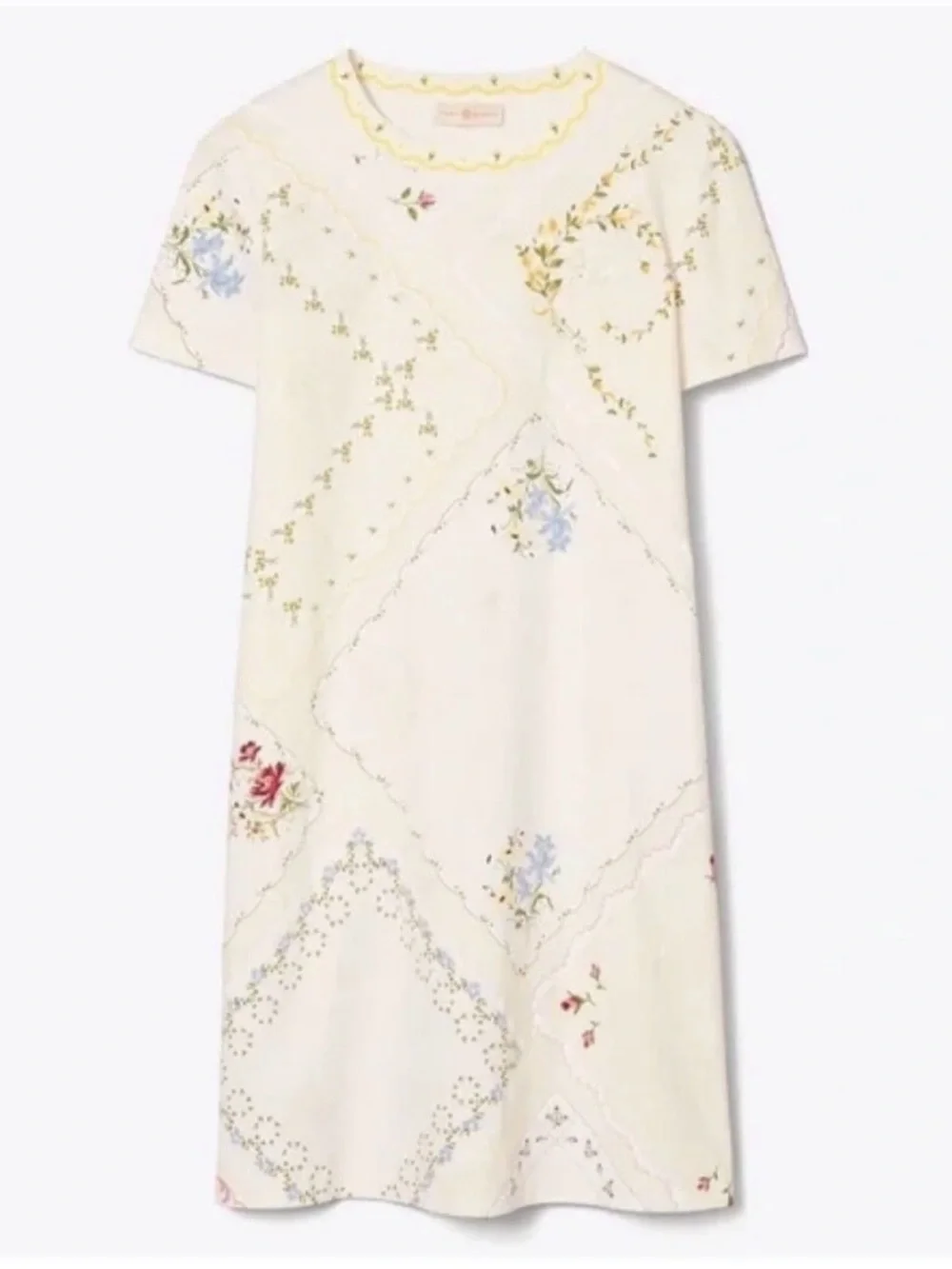 Tory Burch Handkerchief Printed T-Shirt Dress Size L - Picture 1 of 5